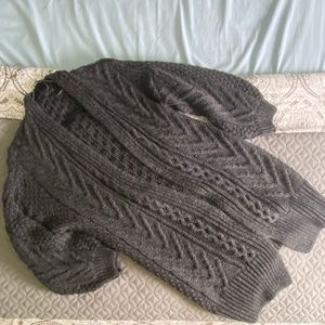 TopShop Long Cable Cardigan